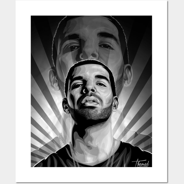 DRAKE - THE GOD Wall Art by Jey13